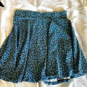 Blue Flowered Skirt